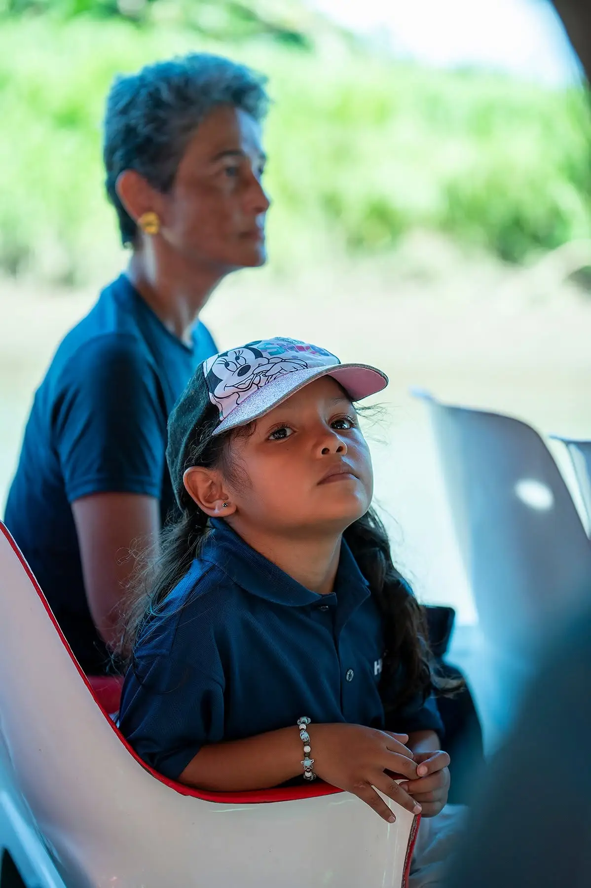 Adult and child in the school community