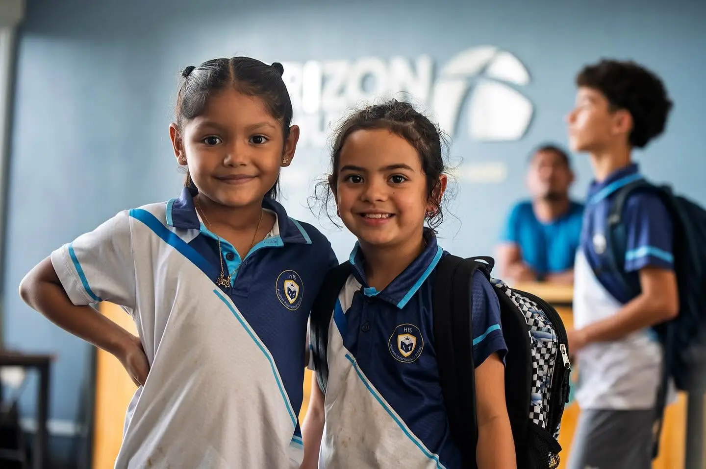 Two HIS students at school